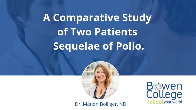 A Comparative Study of Two Patients Sequelae of Polio.