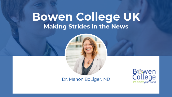 Dr. Manon Bolliger Blog Header Bowen College