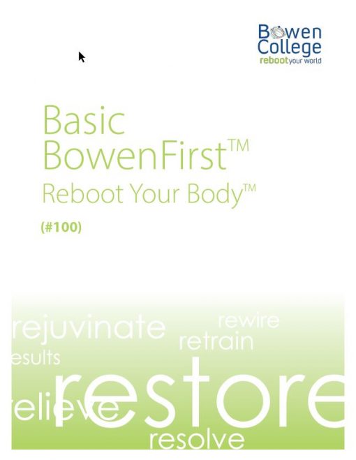 Basic BowenFirst™ Reboot Your Body Manual