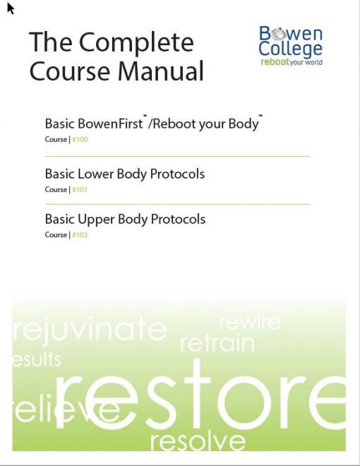 C:\Users\Teresa\Documents\BOWEN COLLEGE\Complete BowenFirst™ Manual cover