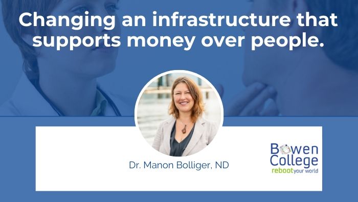 Changing an infrastructure that supports money over people.