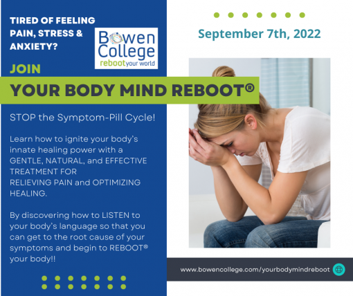 Your Body Mind Reboot! Learning how to LISTEN to your body’s cries for help is the first step on your road to optimal health