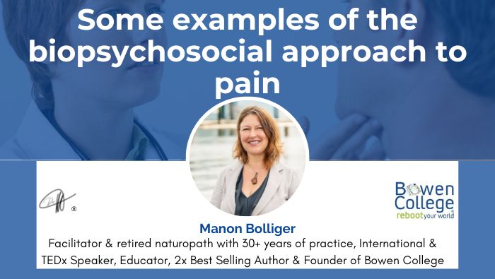 Some examples of the biopsychosocial approach to pain.